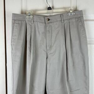Timber Creek by Wrangler Ultimate Khaki Pants Pleated Men's Size 36x30 Beige